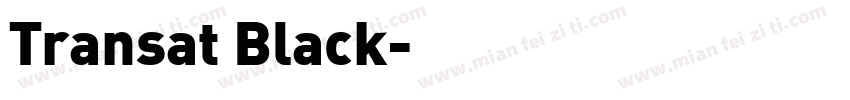 Transat Black字体转换
